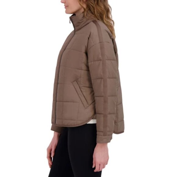 NWT Roxy Women's Quilted Jacket, Brown (Expresso) - Picture 3 of 11